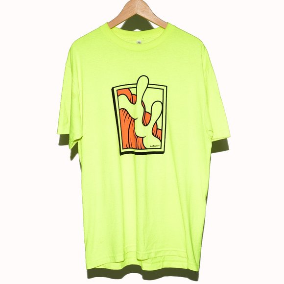 Aaron Kai Neon Wave Tee - Picture 1 of 7